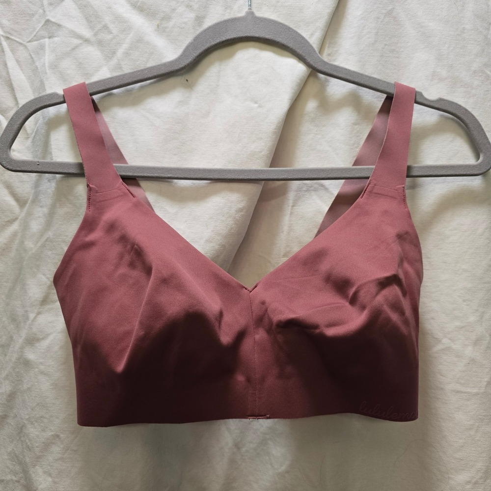 Lululemon Athletica Like Nothing In Misty Merlot Seamless Bralette Bra Size 34D